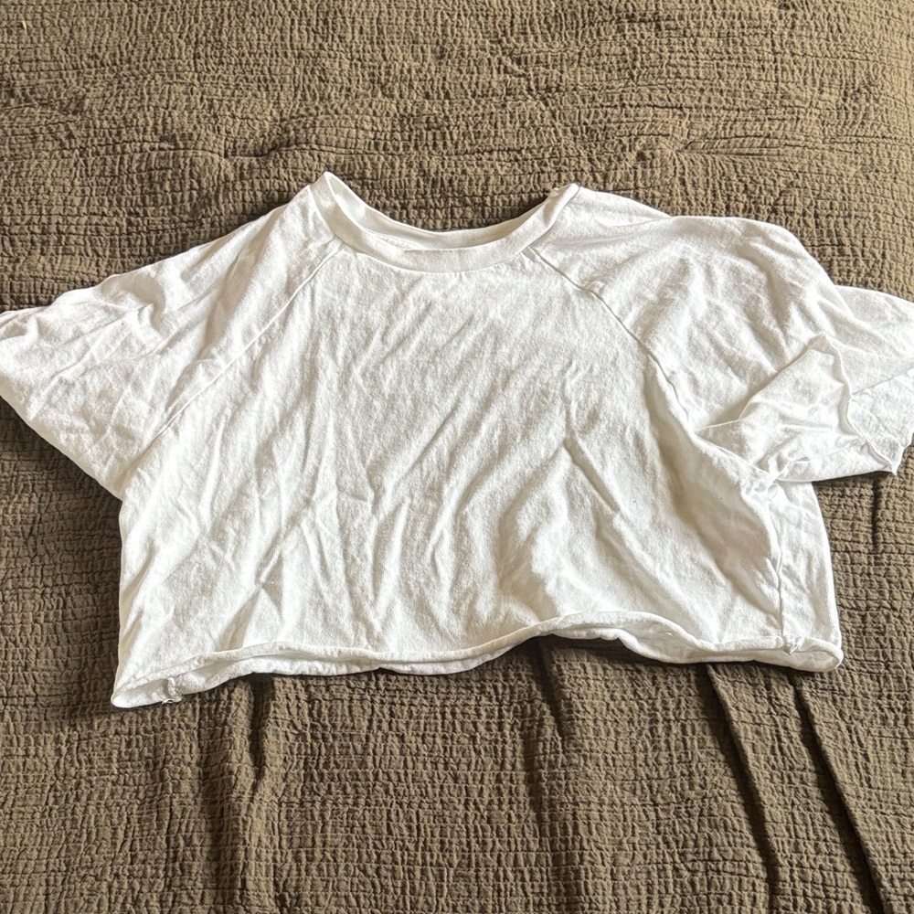 Topshop White Short Sleeve Tee